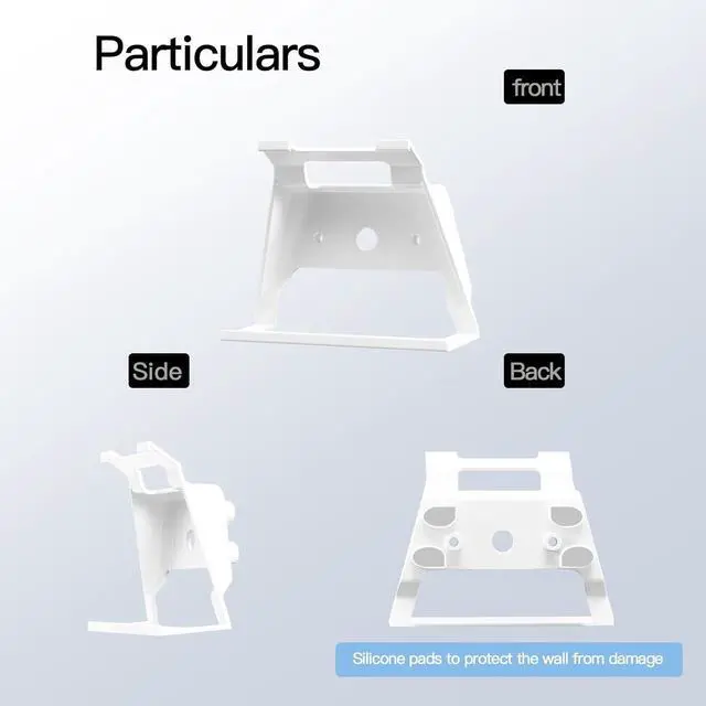 Alt view image 7 of 7 - Starlink Gen 3 Mount, Starlink Standard V3 Router Mount Star Link Internet Kit Satellite Brackets ABS Starlink Mounting Kit Accessories for Starlink V3 Mesh Router