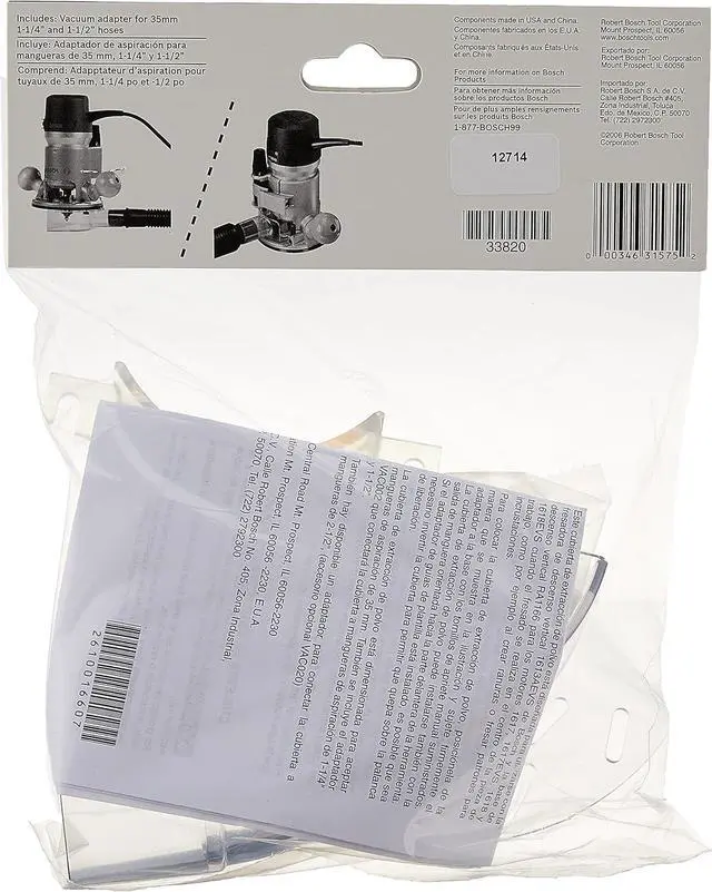 Alt view image 3 of 3 - Bosch RA1172AT Router Dust Extraction Hood Kit