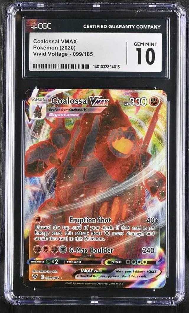 Alt view image 2 of 2 - CGC 10 Gem Mint Coalossal VMAX 099/185 Vivid Voltage 2020 Full Art