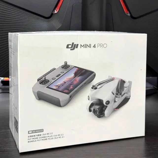 Alt view image 2 of 7 - DJI Mini 4 Pro Drone Fly More Combo Plus with DJI RC 2 Screen remote with 3 Battery Bundle Kit 45-min Flight Time Camera Drone Bundle,
