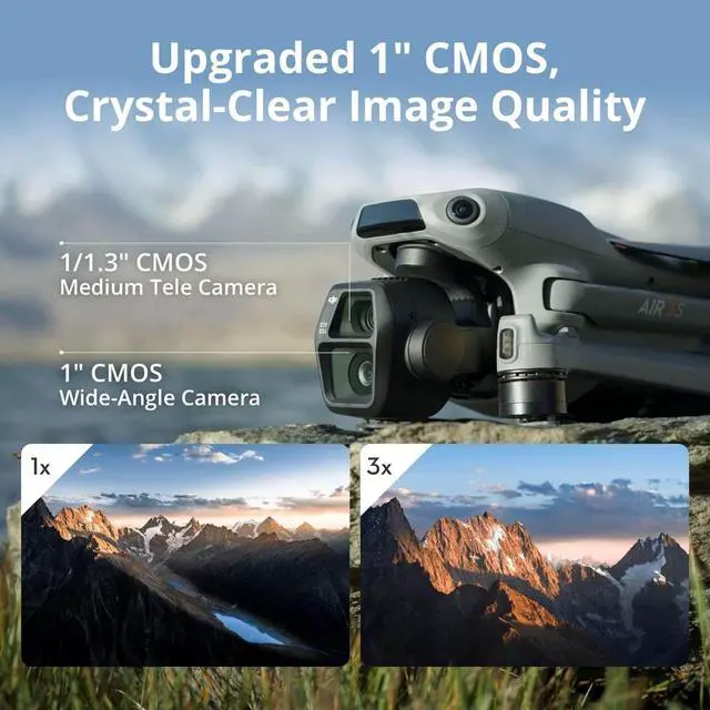 Alt view image 4 of 7 - DJI Air 3S Fly More Combo, RC 2 Screen, 1" CMOS, 4K/60fps, Omni Sensors, 2 Cameras, 3 Batteries, Extended Flight