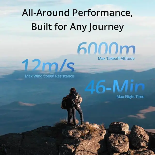 Alt view image 5 of 7 - DJI Air 3 (DJI RC-N2), Drone with Medium Tele & Wide-Angle Dual Primary Cameras, 46-Min Max Flight Time, Omnidirectional Obstacle Sensing, 48MP Photos, 4K/60fps HDR, Compliance with FAA Remote ID