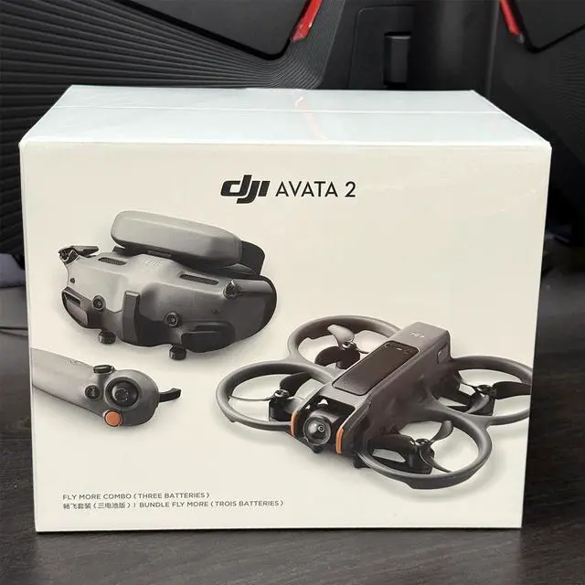 Alt view image 2 of 7 - DJI Avata 2 Fly More Combo (3 Batteries), FPV Drones with Camera for Adults 4K, Immersive Experience, One-Push Acrobatics, Built-in Propeller Guard, 155° FOV, Drone Compliant with FAA Remote ID