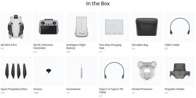 Alt view image 6 of 7 - Dji Mini 4 Pro RC 2 Under 249g with Omnidirectional Intelligent 10KM FHD Video Transmission Remote Control with Camera