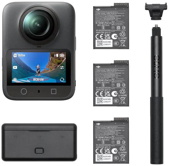 Main image of DJI Osmo 360 Waterproof 8K 360° Action Camera 1-Inch 360° Imaging Extended Battery Life 3 Batteries Native 8K Prosumer