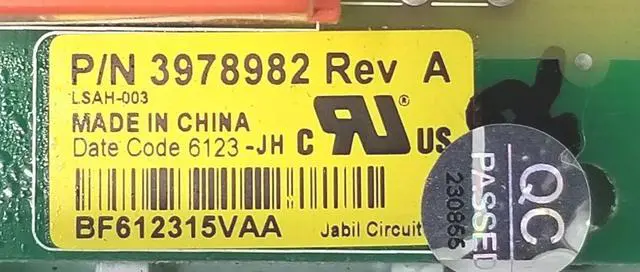 Alt view image 3 of 4 - Rabon Services Group - OEM Replacement for Whirlpool Dryer Control W10074270 3978982   ?
