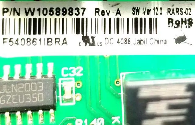Alt view image 2 of 4 - Rabon Services Group - OEM Replacement for Whirlpool Fridge Control W10589837  ? ?