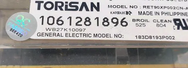 Alt view image 2 of 4 - Rabon Services Group - OEM Replacement for GE Oven Control  183D8193P002 WB27K10097