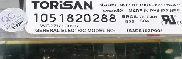 Alt view image 2 of 4 - Rabon Services Group - OEM Replacement for GE Oven Control  183D8193P001  WB27K10096