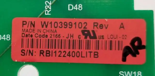 Alt view image 3 of 4 - Rabon Services Group - OEM Replacement for Whirlpool Washer Control W10399102 W1039424   *