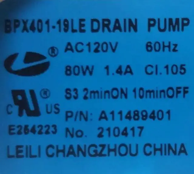 Alt view image 2 of 4 - Rabon Services Group - New OEM Replacement for Frigidaire Washer Drain Pump Assembly  A11489401