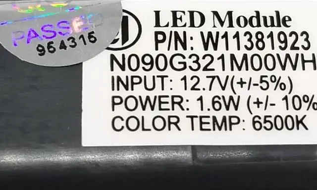 Alt view image 2 of 4 - Rabon Services Group - New OEM Replacement for KitchenAid Fridge LED Module  W11656923