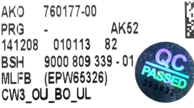 Alt view image 2 of 7 - Rabon Services Group - OEM Replacement for Bosch Washer Board 9000 809 339-01  ? ?