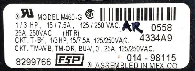Alt view image 4 of 5 - Rabon Services Group - OEM Replacement for Whirlpool Dryer Timer 8299766  ?  ?