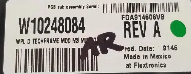 Alt view image 5 of 6 - Rabon Services Group - Genuine OEM Replacement for Whirlpool Dryer Control W10248084   *