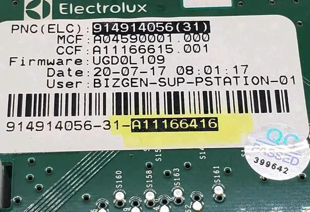 Alt view image 2 of 4 - Rabon Services Group - OEM Replacement for Electrolux Washer Control A11166416   ? ?