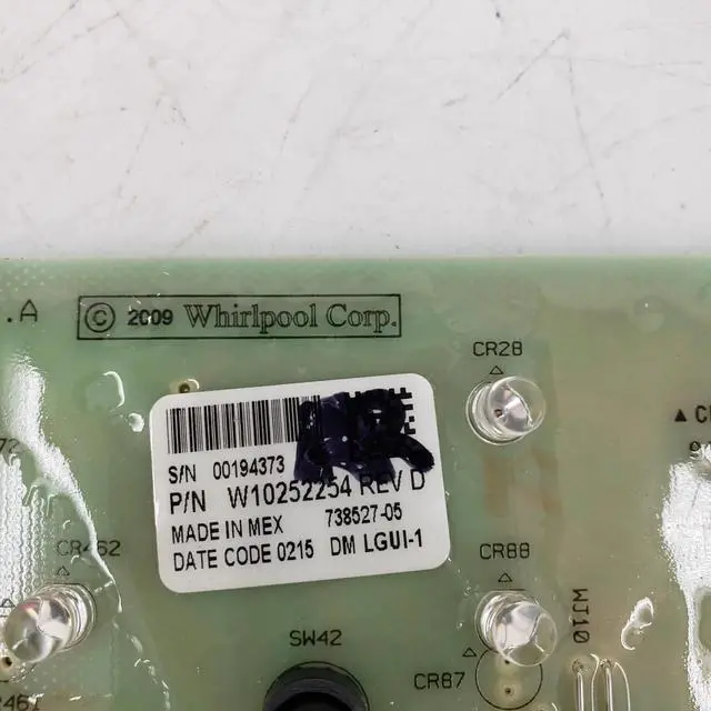 Alt view image 7 of 7 - Rabon Services Group - Genuine OEM Replacement for Whirlpool Washer Control W10252254  *