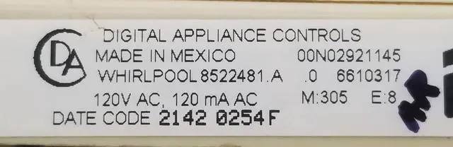 Alt view image 7 of 7 - Rabon Services Group - Genuine OEM Replacement for Whirlpool Range Control 8522481  *