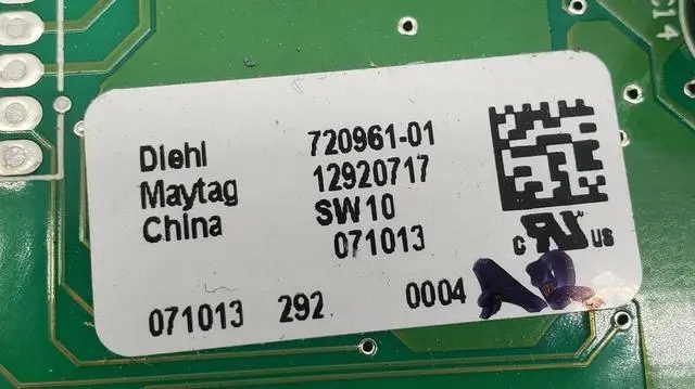 Alt view image 3 of 4 - Rabon Services Group - OEM Replacement for Maytag Fridge Control 12920717 W10191108