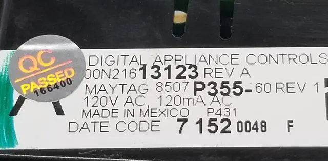 Alt view image 2 of 4 - Rabon Services Group - OEM Replacement for Maytag Range Control 8507P355-60  ~  ~