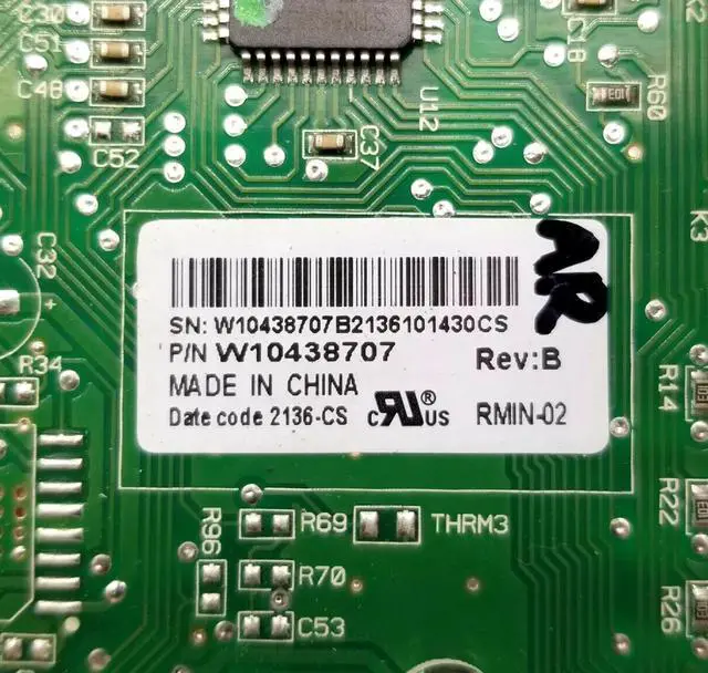 Alt view image 2 of 5 - Rabon Services Group - OEM Replacement for Whirlpool Fridge Control W10438707   ?  ?