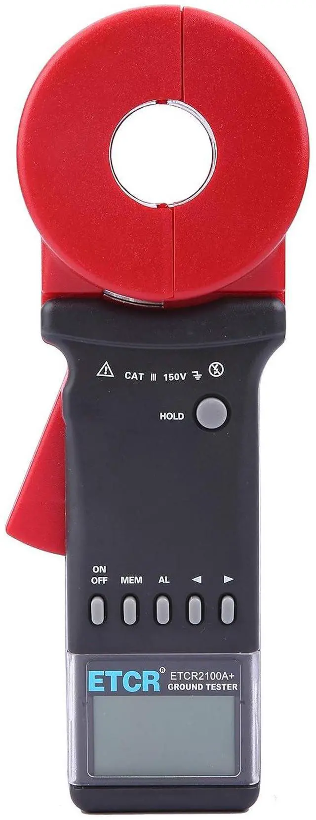 Alt view image 5 of 7 - ETCR2100A+ Digital Clamp Ground Earth Resistance Meter Tester 0.01-200