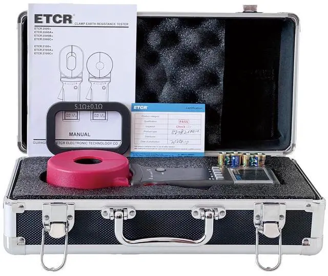 Alt view image 6 of 7 - ETCR2100+ Digital Clamp Ground Earth Resistance Meter Tester 0.01-1200