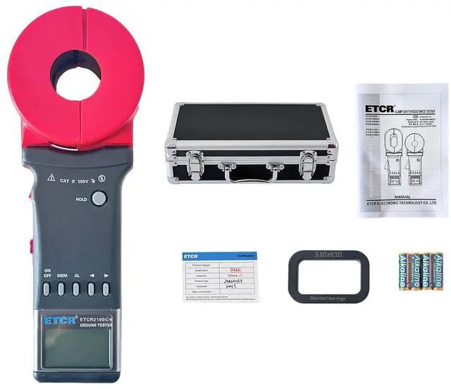 Main image of ETCR2100C+ Digital Clamp Ground Earth Resistance Meter Tester Ammeter 0.01-1200, 0.00mA-20.0A