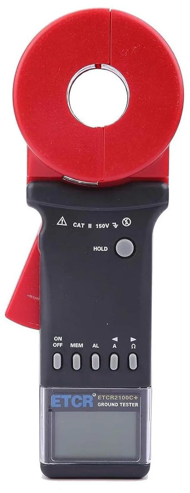 Alt view image 4 of 7 - ETCR2100C+ Digital Clamp Ground Earth Resistance Meter Tester Ammeter 0.01-1200, 0.00mA-20.0A