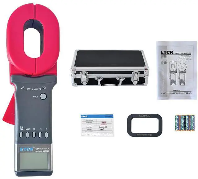 Main image of ETCR2000A+ Clamp On Digital Ground Resistance Meter Tester 0.01-200