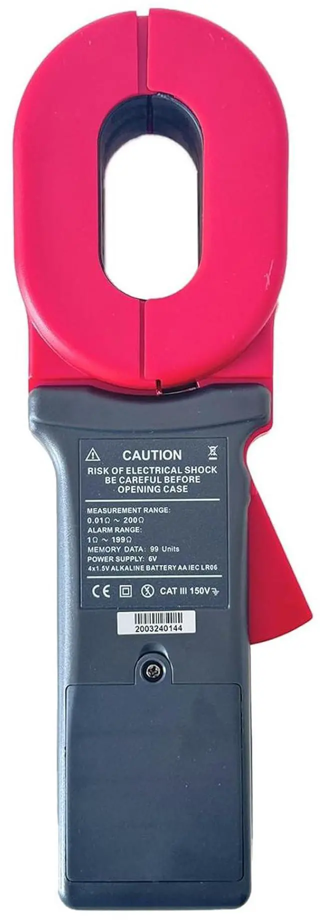 Alt view image 3 of 7 - ETCR2000A+ Clamp On Digital Ground Resistance Meter Tester 0.01-200