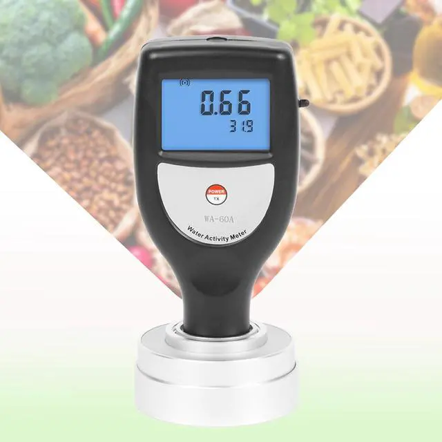 Main image of HKNDT WA-60A Water Activity Meter Portable Water Acivity Monitor Smart Food Water Activity Tester for Food Jerky Dried Fruit Grain Vegetable AW Monitor Measuring Range 0 aw -1.0 aw