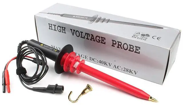 Main image of HKNDT HVP-40 High Voltage Probe Multimeter Probe 1000:1 High Voltage Decay Test Probe Max. DC 0-40KV AC 0-28KV (50/60Hz) Attenuation Ratio: 1000:1