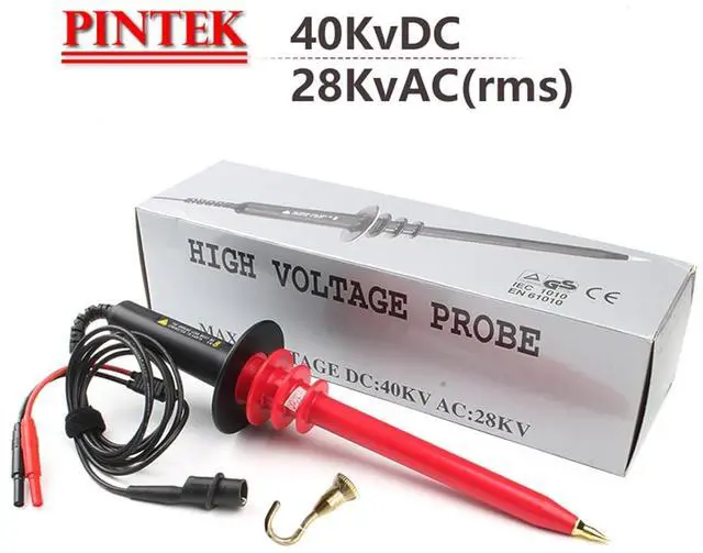 Alt view image 2 of 6 - HKNDT HVP-40 High Voltage Probe Multimeter Probe 1000:1 High Voltage Decay Test Probe Max. DC 0-40KV AC 0-28KV (50/60Hz) Attenuation Ratio: 1000:1