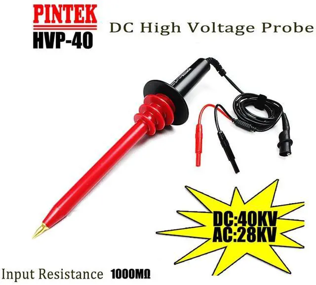Alt view image 4 of 6 - HKNDT HVP-40 High Voltage Probe Multimeter Probe 1000:1 High Voltage Decay Test Probe Max. DC 0-40KV AC 0-28KV (50/60Hz) Attenuation Ratio: 1000:1