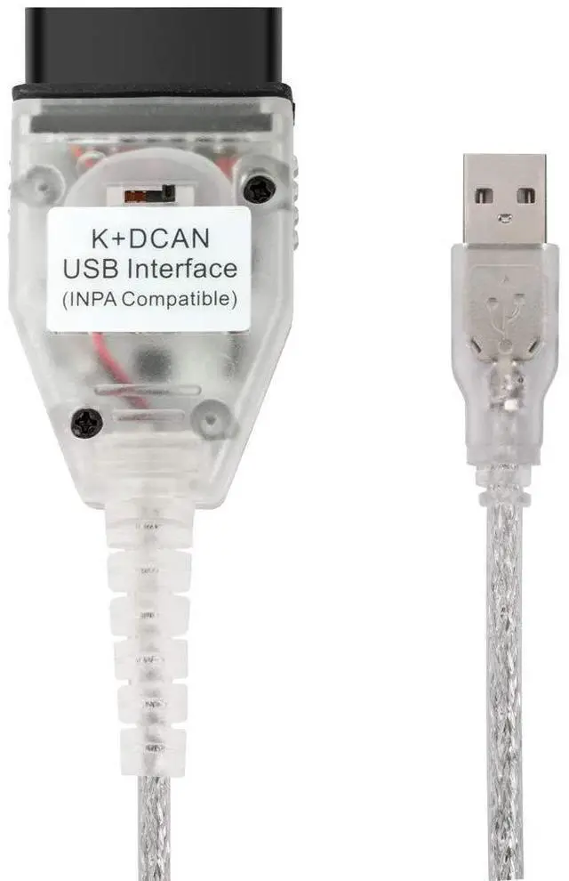 Alt view image 2 of 6 - Taotao K+CAN Cable with Switch FT232RL K+D CAN USB Interface Cable Car Ediabas K+ Dcan USB OBD2 OBDii Diagnostic Scanner for BMW Work with NCS Expert Tool32