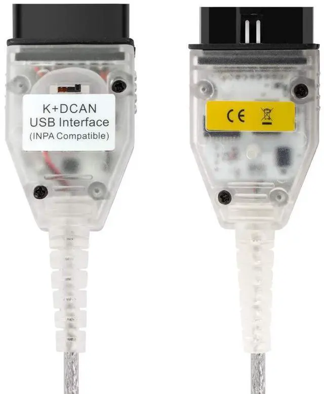 Alt view image 3 of 6 - Taotao K+CAN Cable with Switch FT232RL K+D CAN USB Interface Cable Car Ediabas K+ Dcan USB OBD2 OBDii Diagnostic Scanner for BMW Work with NCS Expert Tool32