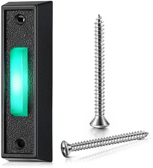 Main image of 1PCS Wired Doorbell Button with LED Light, Replacement Of Doorbell Ring Button, Door Opener Switch