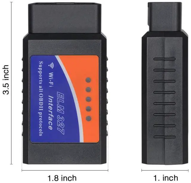 Alt view image 4 of 6 - ELM327 V1.5 OBD2 Adapter Vehicle Scanner Diagnostic Scan Tool, Engine Check Fault Code Readers, Compatible with ISO Android (ELM327-W)