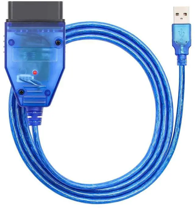 Alt view image 2 of 7 - OBD2 KKL 409.1 Auto Diagnostic Cable, USB Interface Car ECU Scan Tool, FT232RL Chip, 4-Way Switch, Blue