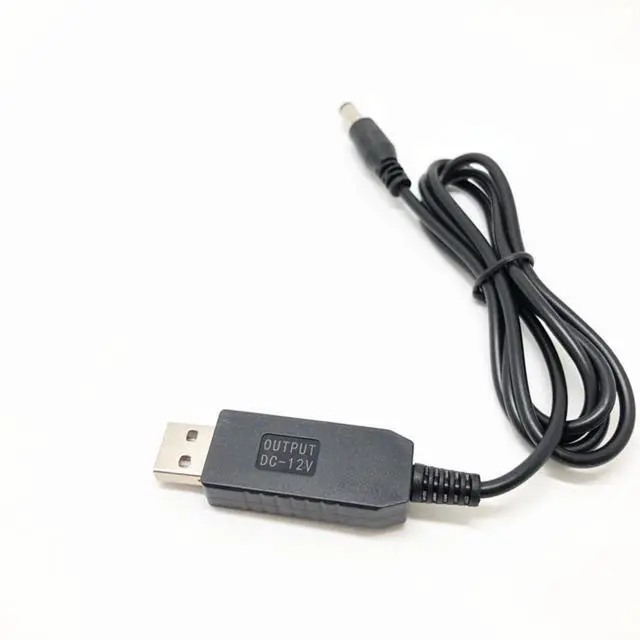 Main image of USB DC 5V to 12V Boost Cable 5.5*2.1mm Male Connector Power Supply Cord, 1 Meter