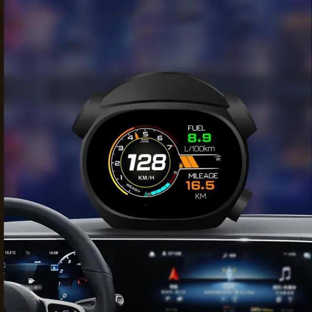 Alt view image 3 of 4 - Car Multifunctional HUD Digital Speed Smart GPS Speedometer,Water Temperature Gauge,Driving Computer Detector,OBD Diagnostic