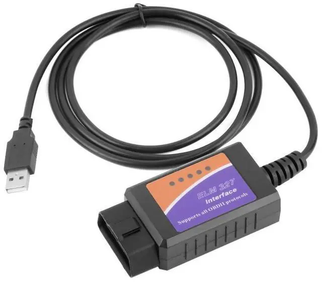 Main image of ELM327 OBD2 Vehicle Scanner Fault Code Reader Diagnostic Tool with USB Interface Cable