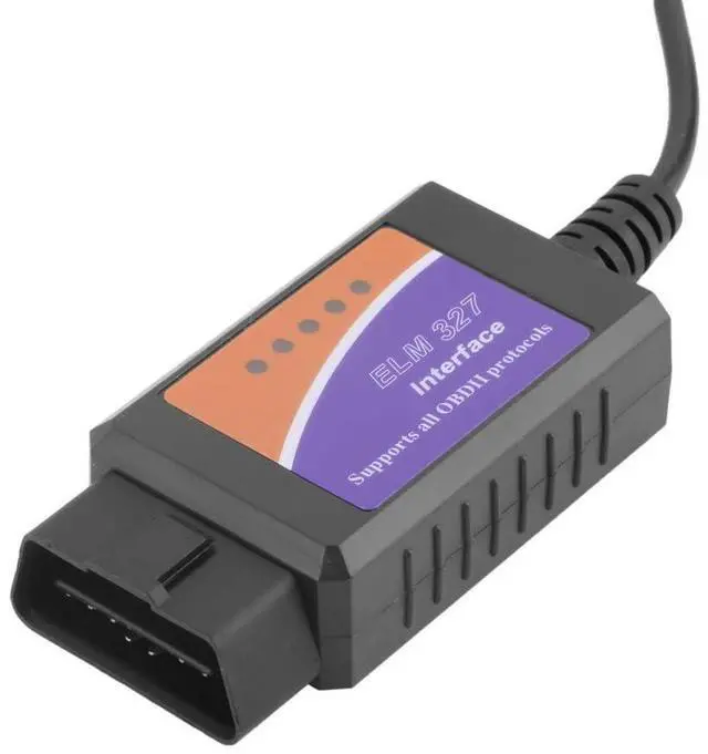 Alt view image 2 of 5 - ELM327 OBD2 Vehicle Scanner Fault Code Reader Diagnostic Tool with USB Interface Cable