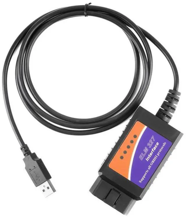 Alt view image 4 of 5 - ELM327 OBD2 Vehicle Scanner Fault Code Reader Diagnostic Tool with USB Interface Cable