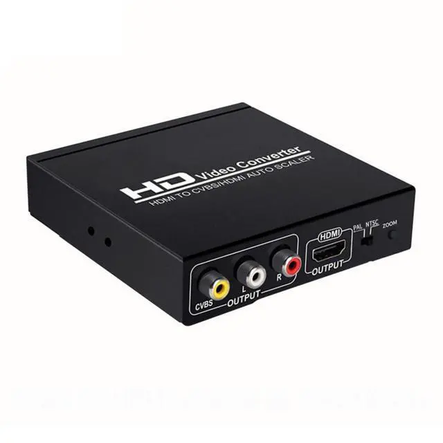 Alt view image 7 of 7 - HDMI TO CVBS RCA AV/HDMI AUTO SCALER Support NTSC/PAL HD Video Converter for TV,VHS, VCR,DVD Recorders