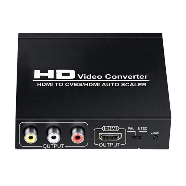Alt view image 6 of 7 - HDMI TO CVBS RCA AV/HDMI AUTO SCALER Support NTSC/PAL HD Video Converter for TV,VHS, VCR,DVD Recorders