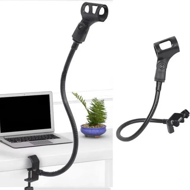 Alt view image 3 of 7 - Gooseneck Mic Stand Mic Gooseneck Clamp Microphone Stand Gooseneck Microphone Stand Adjustable Desk Mic Arm Stand with