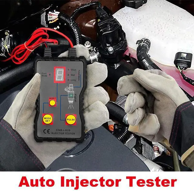 Alt view image 7 of 7 - CNBJ-620 Automotive Fuel Injector Tester Kit, 12V Digital Display, Professional Diagnostic Tool with Cleaning Head