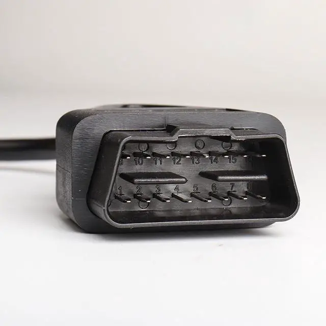 Alt view image 2 of 6 - Auto Car Open Male 16Pin Universal OBD 2 Extension Diagnostic Cable, 26AWG, 0.98ft/30cm